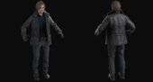 Leon Scott Kennedy CON CHAQUETA de Resident Evil 9 Requiem CON MOVIMIENTO EN BOCA Y CEJAS CON ACCESORIOS Y BARBA CON SUS DOS CAMISAS TODO EN UNO
